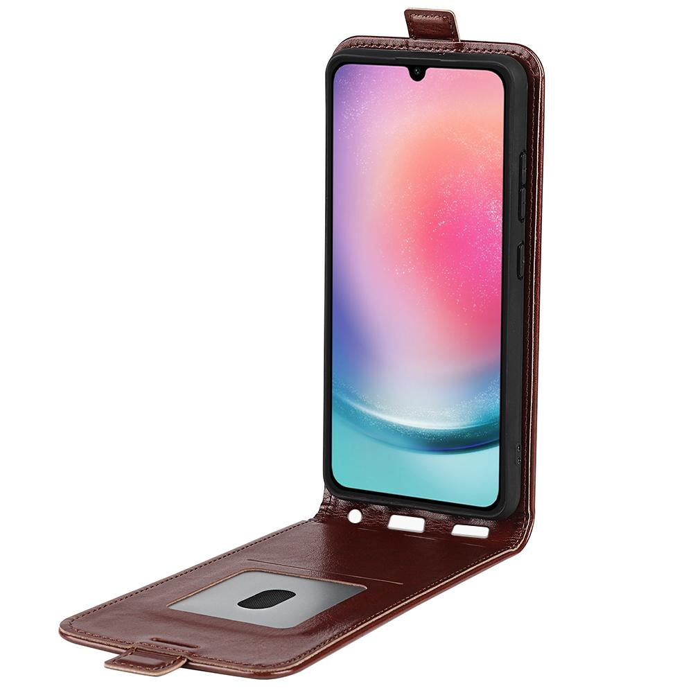 Samsung Galaxy A16 5G Texture Vertical Flip Leather Wallet Case with Card Slot, PU TPU Shockproof Protective Cover, Anti-Drop Magnetic Folio Phone Case