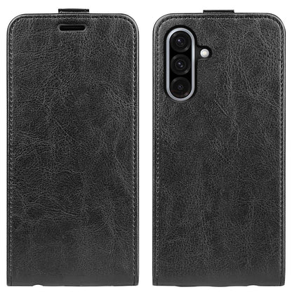 Samsung Galaxy A36 Texture Vertical Flip Leather Wallet Case with Card Slot, PU TPU Shockproof Protective Cover, Anti-Drop Magnetic Folio Phone Case