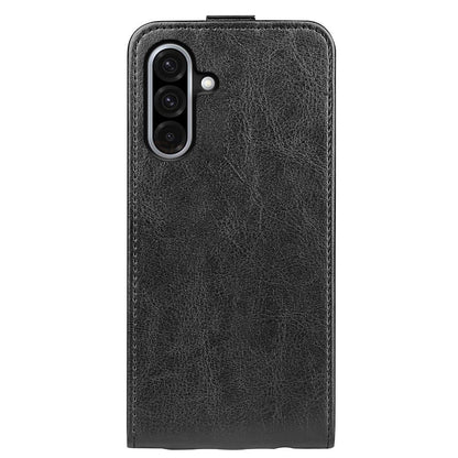 Samsung Galaxy A36 Texture Vertical Flip Leather Wallet Case with Card Slot, PU TPU Shockproof Protective Cover, Anti-Drop Magnetic Folio Phone Case