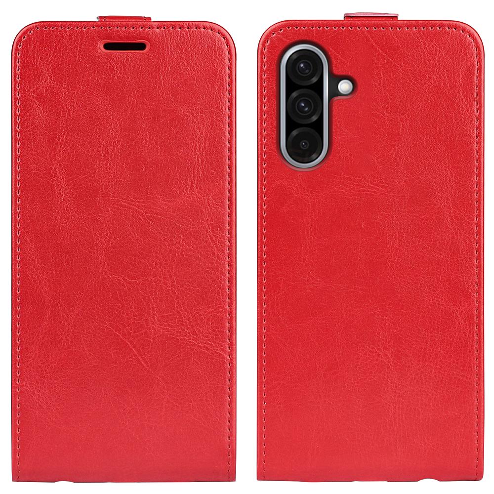 Samsung Galaxy A36 Texture Vertical Flip Leather Wallet Case with Card Slot, PU TPU Shockproof Protective Cover, Anti-Drop Magnetic Folio Phone Case