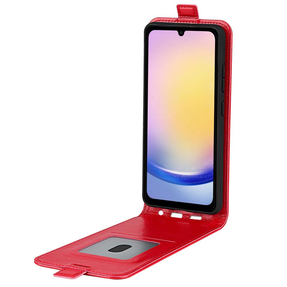 Samsung Galaxy A26 5G Texture Vertical Flip Leather Wallet Case with Card Slot, PU TPU Shockproof Protective Cover, Anti-Drop Magnetic Folio Phone Case