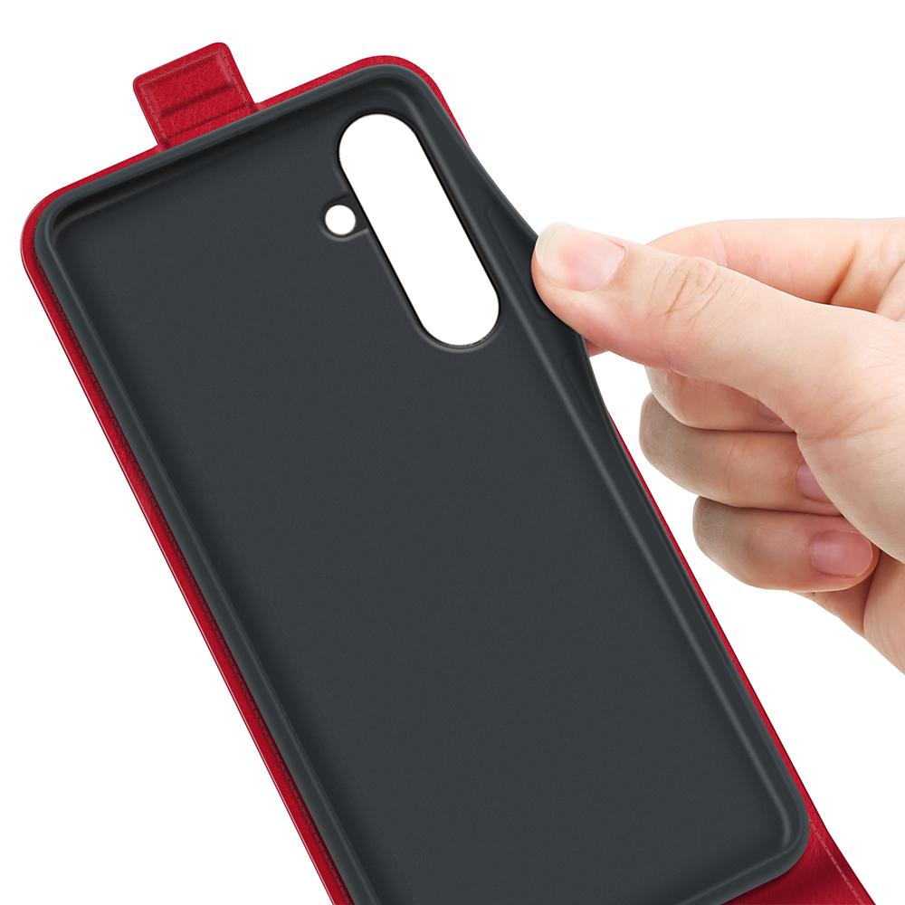 Samsung Galaxy A26 5G Texture Vertical Flip Leather Wallet Case with Card Slot, PU TPU Shockproof Protective Cover, Anti-Drop Magnetic Folio Phone Case