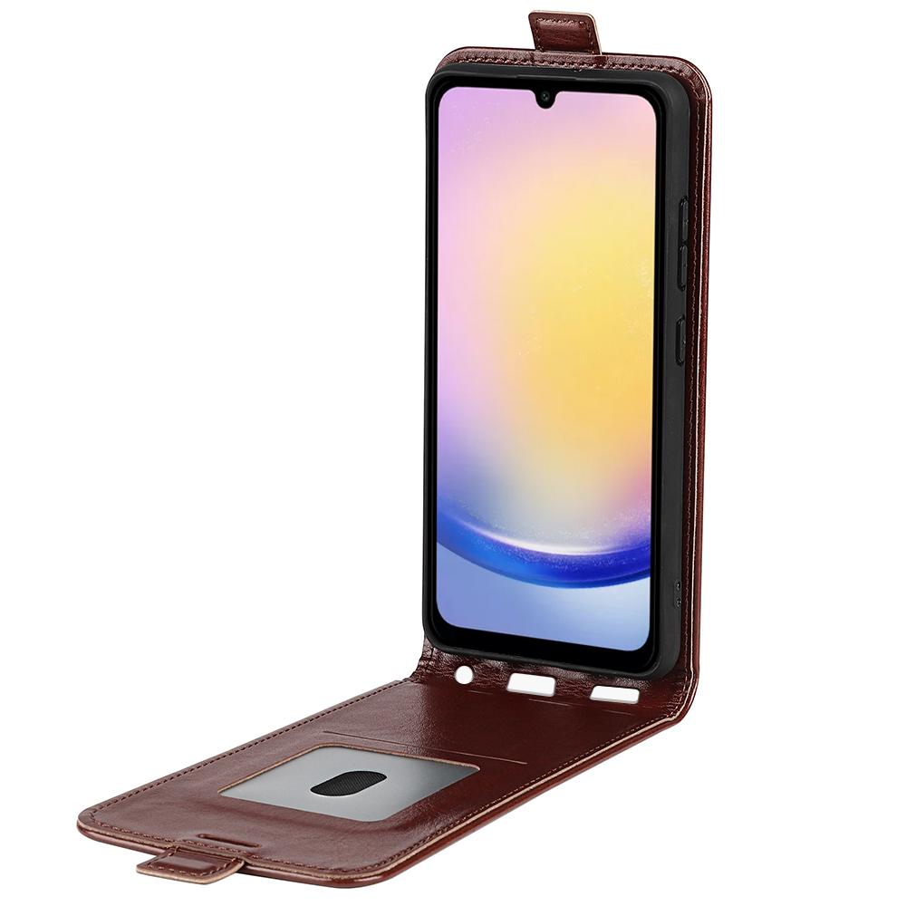 Samsung Galaxy A26 5G Texture Vertical Flip Leather Wallet Case with Card Slot, PU TPU Shockproof Protective Cover, Anti-Drop Magnetic Folio Phone Case
