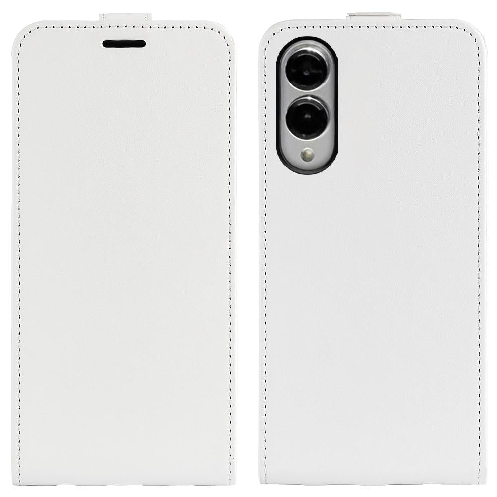 Samsung Galaxy S25 Edge 5G Texture Vertical Flip Leather Wallet Case with Card Slot, PU TPU Shockproof Protective Cover, Anti-Drop Magnetic Folio Phone Case