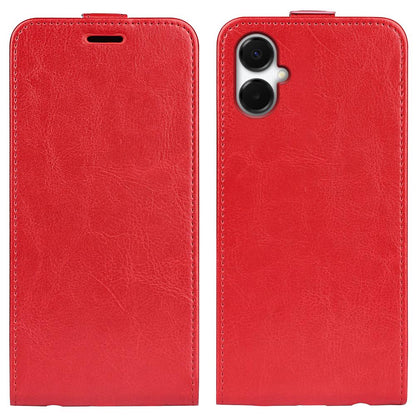 Samsung Galaxy A06 5G Texture Vertical Flip Leather Wallet Case with Card Slot, PU TPU Shockproof Protective Cover, Anti-Drop Magnetic Folio Phone Case
