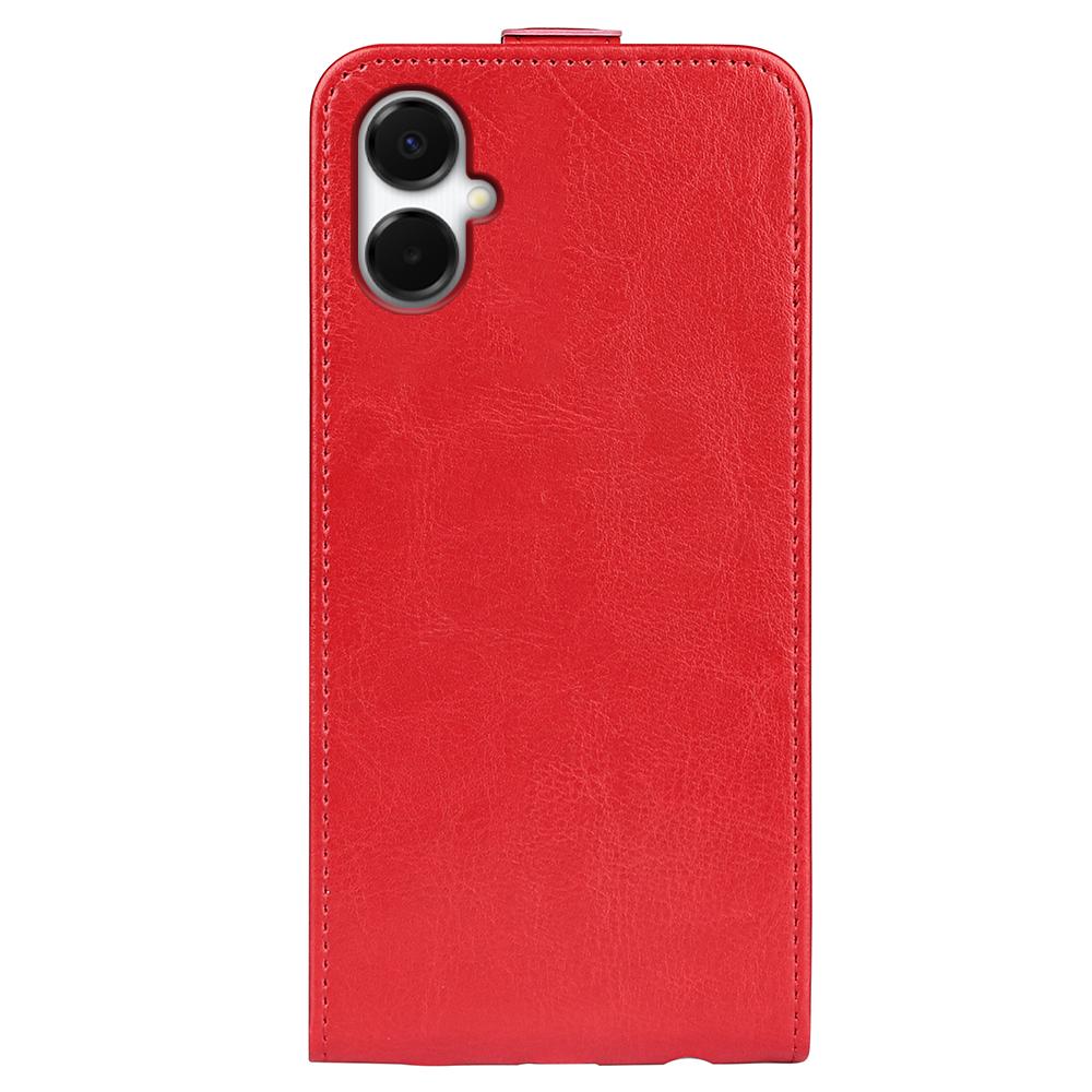 Samsung Galaxy A06 5G Texture Vertical Flip Leather Wallet Case with Card Slot, PU TPU Shockproof Protective Cover, Anti-Drop Magnetic Folio Phone Case
