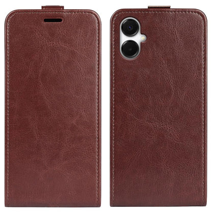 Samsung Galaxy A06 5G Texture Vertical Flip Leather Wallet Case with Card Slot, PU TPU Shockproof Protective Cover, Anti-Drop Magnetic Folio Phone Case