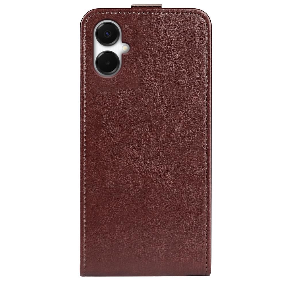 Samsung Galaxy A06 5G Texture Vertical Flip Leather Wallet Case with Card Slot, PU TPU Shockproof Protective Cover, Anti-Drop Magnetic Folio Phone Case