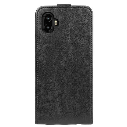 Samsung Galaxy Xcover 7 Pro Texture Vertical Flip Leather Wallet Case with Card Slot, PU TPU Shockproof Protective Cover, Anti-Drop Magnetic Folio Phone Case