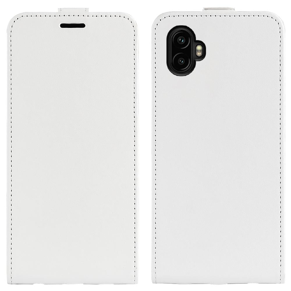 Samsung Galaxy Xcover 7 Pro Texture Vertical Flip Leather Wallet Case with Card Slot, PU TPU Shockproof Protective Cover, Anti-Drop Magnetic Folio Phone Case