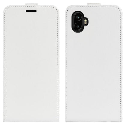 Samsung Galaxy Xcover 7 Pro Texture Vertical Flip Leather Wallet Case with Card Slot, PU TPU Shockproof Protective Cover, Anti-Drop Magnetic Folio Phone Case
