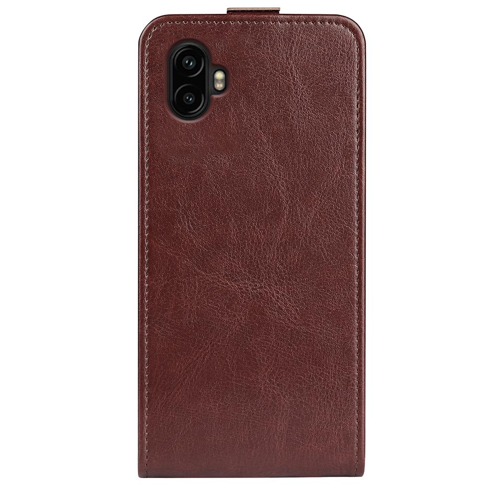 Samsung Galaxy Xcover 7 Pro Texture Vertical Flip Leather Wallet Case with Card Slot, PU TPU Shockproof Protective Cover, Anti-Drop Magnetic Folio Phone Case