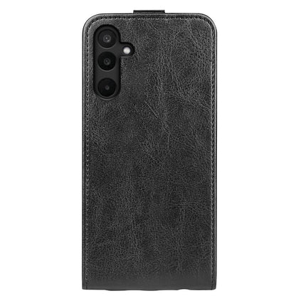Samsung Galaxy F16 Texture Vertical Flip Leather Wallet Case with Card Slot, PU TPU Shockproof Protective Cover, Anti-Drop Magnetic Folio Phone Case