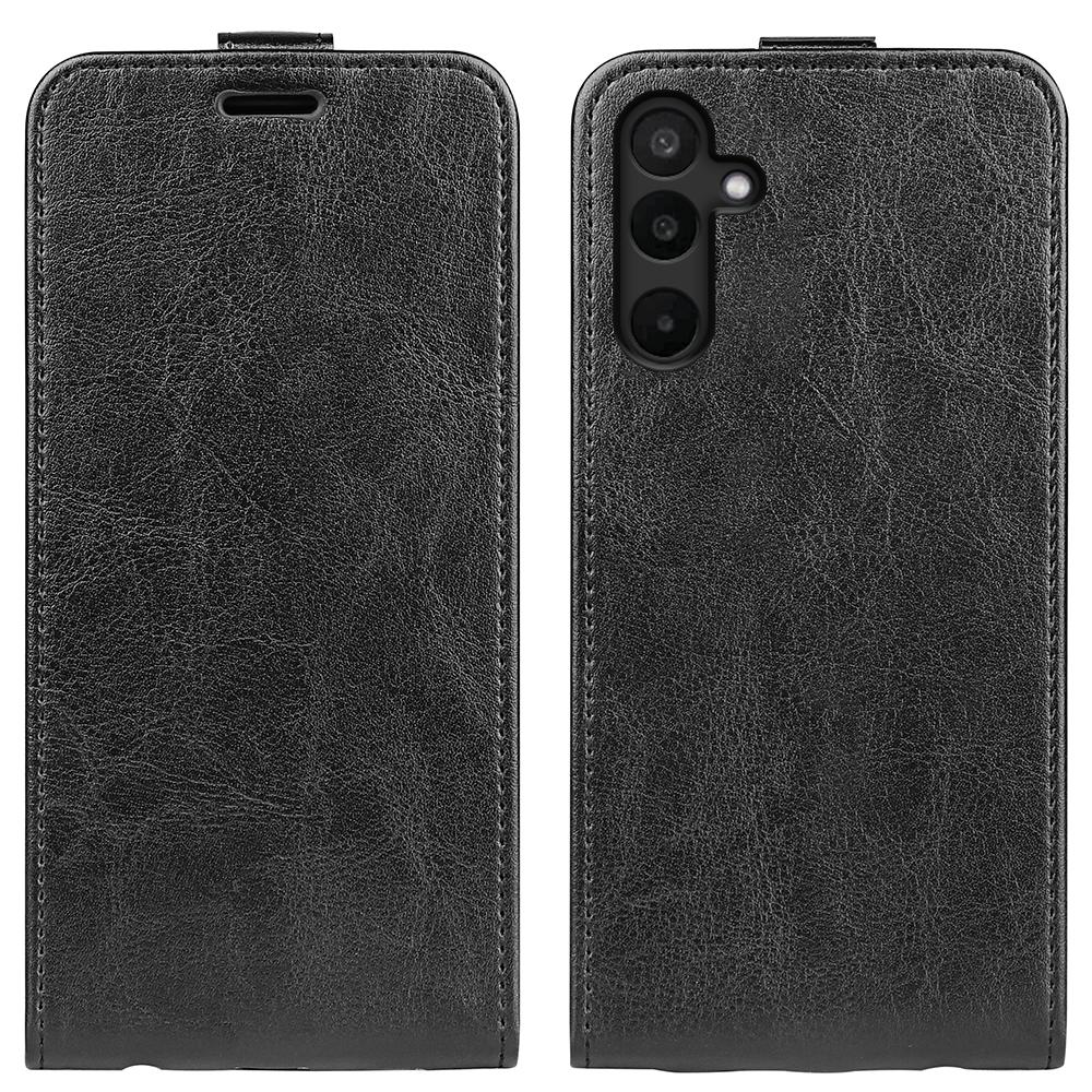 Samsung Galaxy F16 Texture Vertical Flip Leather Wallet Case with Card Slot, PU TPU Shockproof Protective Cover, Anti-Drop Magnetic Folio Phone Case