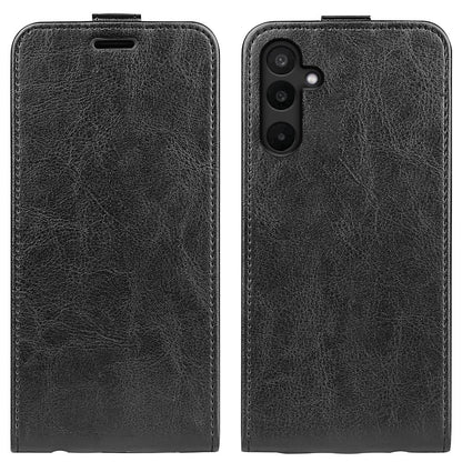 Samsung Galaxy F16 Texture Vertical Flip Leather Wallet Case with Card Slot, PU TPU Shockproof Protective Cover, Anti-Drop Magnetic Folio Phone Case