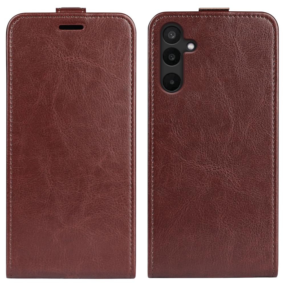 Samsung Galaxy M16 Texture Vertical Flip Leather Wallet Case with Card Slot, PU TPU Shockproof Protective Cover, Anti-Drop Magnetic Folio Phone Case