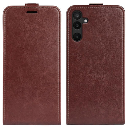 Samsung Galaxy M16 Texture Vertical Flip Leather Wallet Case with Card Slot, PU TPU Shockproof Protective Cover, Anti-Drop Magnetic Folio Phone Case