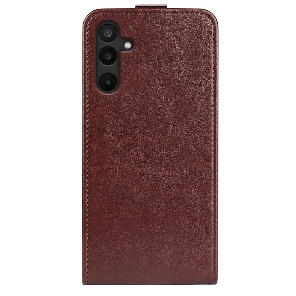 Samsung Galaxy F16 Texture Vertical Flip Leather Wallet Case with Card Slot, PU TPU Shockproof Protective Cover, Anti-Drop Magnetic Folio Phone Case