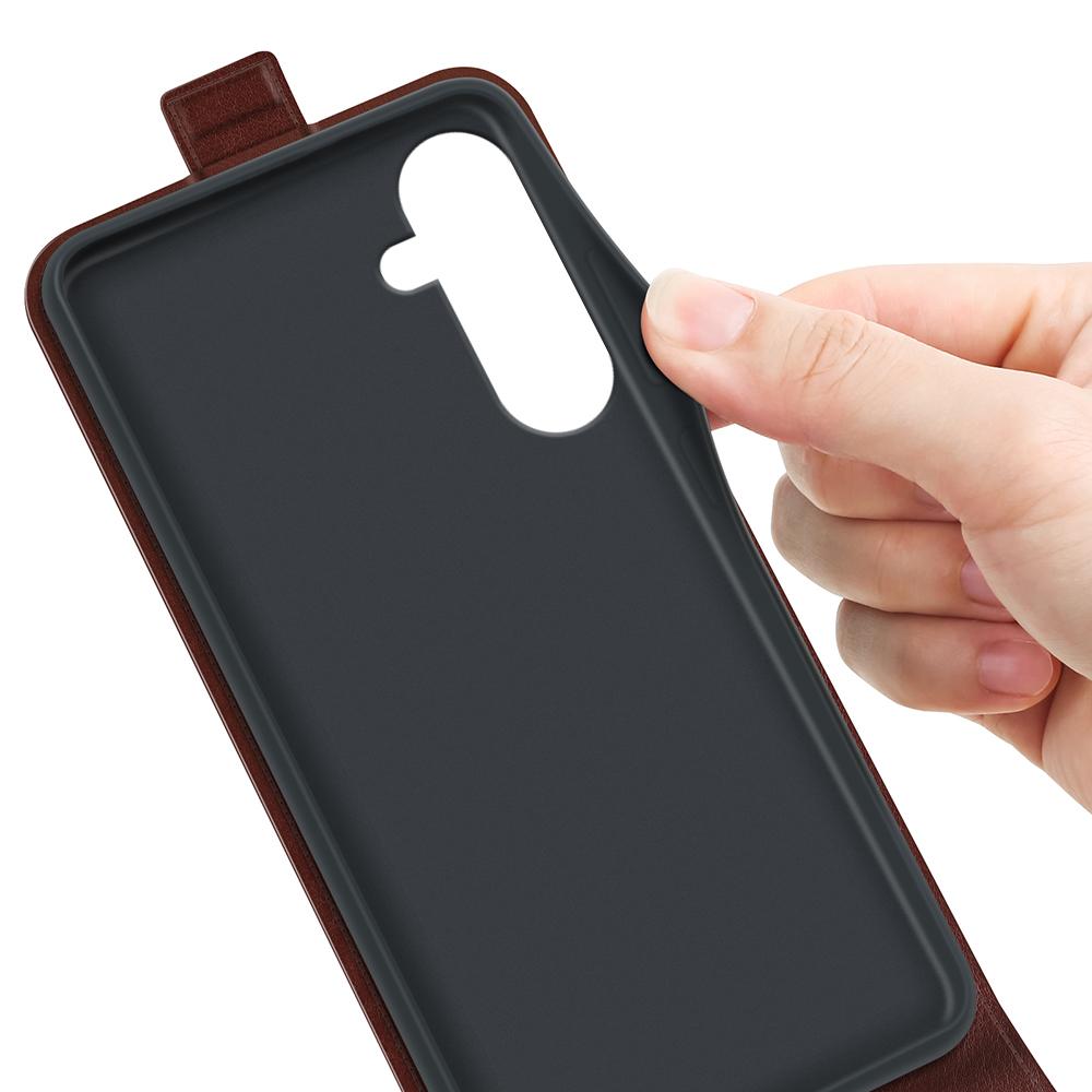 Samsung Galaxy A17 5G Texture Vertical Flip Leather Wallet Case with Card Slot, PU TPU Shockproof Protective Cover, Anti-Drop Magnetic Folio Phone Case