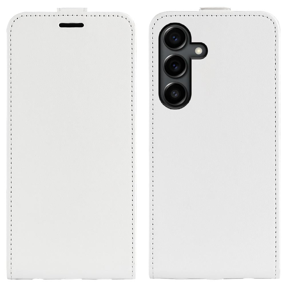 Samsung Galaxy S25 FE 5G Texture Vertical Flip Leather Wallet Case with Card Slot, PU TPU Shockproof Protective Cover, Anti-Drop Magnetic Folio Phone Case