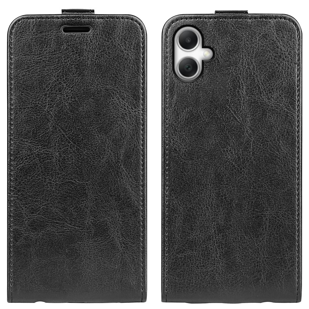 Samsung Galaxy A07 4G Texture Vertical Flip Leather Wallet Case with Card Slot, PU TPU Shockproof Protective Cover, Anti-Drop Magnetic Folio Phone Case