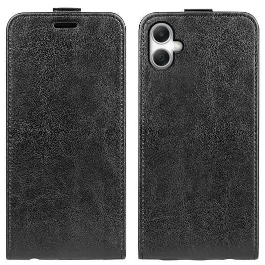 Samsung Galaxy A07 4G Texture Vertical Flip Leather Wallet Case with Card Slot, PU TPU Shockproof Protective Cover, Anti-Drop Magnetic Folio Phone Case