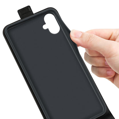 Samsung Galaxy A07 4G Texture Vertical Flip Leather Wallet Case with Card Slot, PU TPU Shockproof Protective Cover, Anti-Drop Magnetic Folio Phone Case