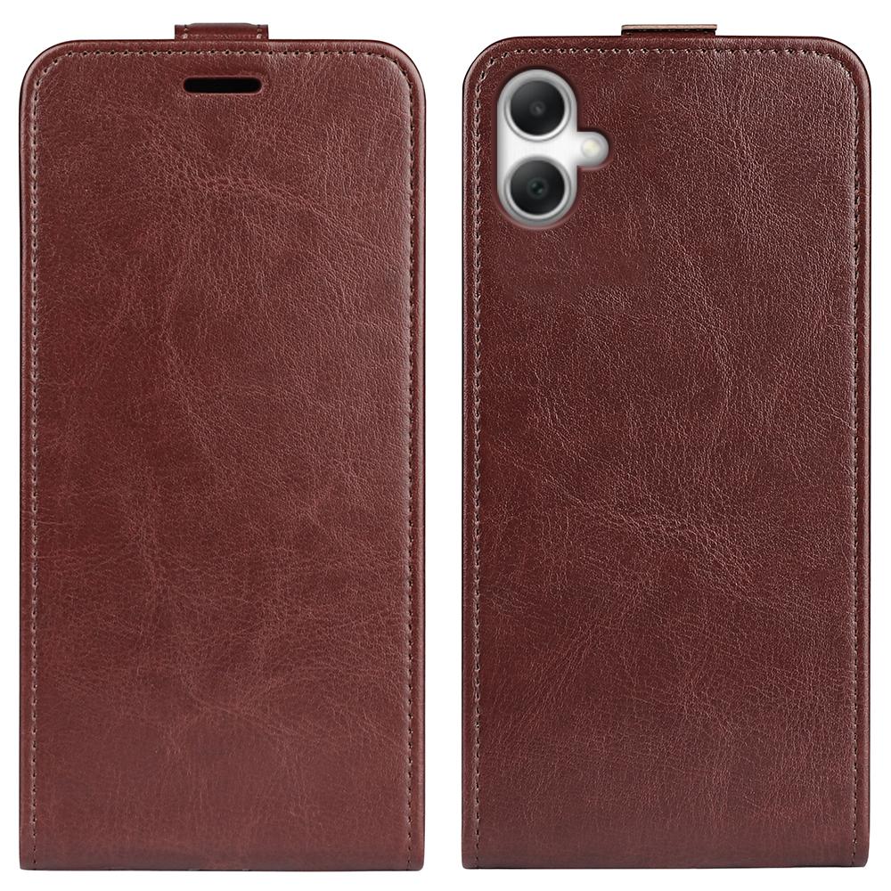 Samsung Galaxy A07 4G Texture Vertical Flip Leather Wallet Case with Card Slot, PU TPU Shockproof Protective Cover, Anti-Drop Magnetic Folio Phone Case