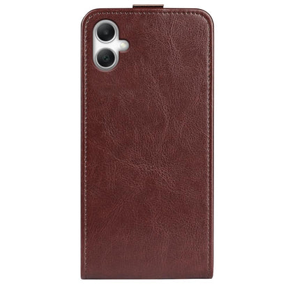 Samsung Galaxy A07 4G Texture Vertical Flip Leather Wallet Case with Card Slot, PU TPU Shockproof Protective Cover, Anti-Drop Magnetic Folio Phone Case