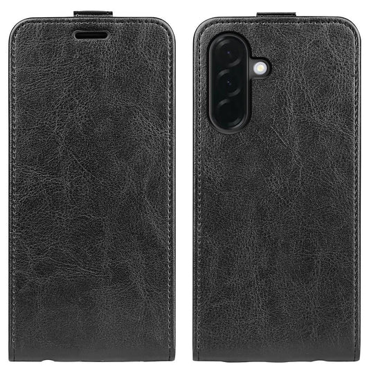 Samsung Galaxy A37 5G Texture Vertical Flip Leather Wallet Case with Card Slot, PU TPU Shockproof Protective Cover, Anti-Drop Magnetic Folio Phone Case