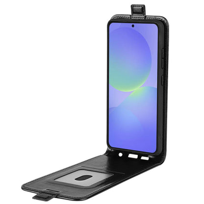 Samsung Galaxy A37 5G Texture Vertical Flip Leather Wallet Case with Card Slot, PU TPU Shockproof Protective Cover, Anti-Drop Magnetic Folio Phone Case