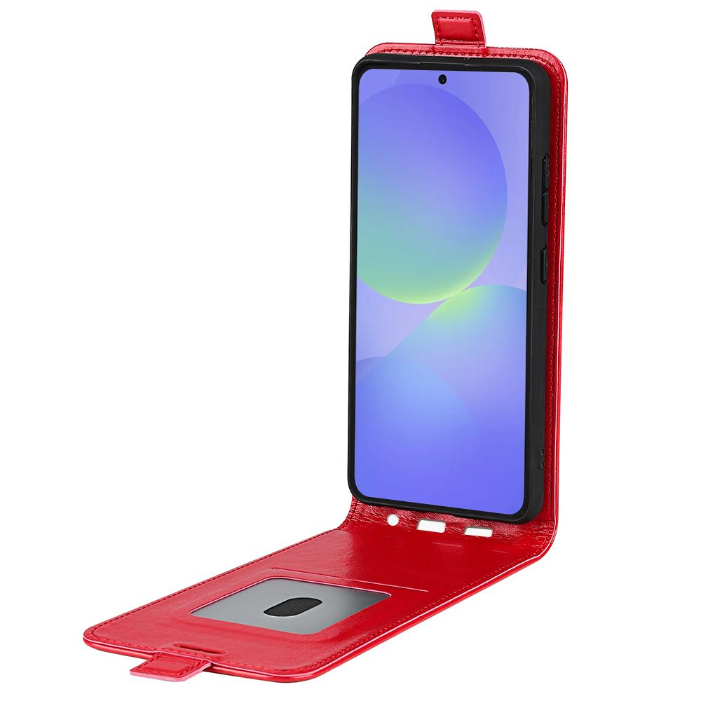 Samsung Galaxy A37 5G Texture Vertical Flip Leather Wallet Case with Card Slot, PU TPU Shockproof Protective Cover, Anti-Drop Magnetic Folio Phone Case