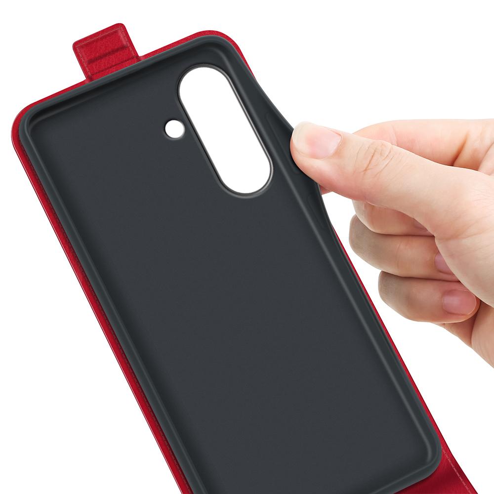 Samsung Galaxy A37 5G Texture Vertical Flip Leather Wallet Case with Card Slot, PU TPU Shockproof Protective Cover, Anti-Drop Magnetic Folio Phone Case