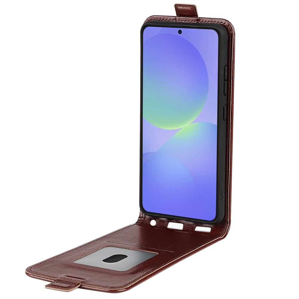 Samsung Galaxy A37 5G Texture Vertical Flip Leather Wallet Case with Card Slot, PU TPU Shockproof Protective Cover, Anti-Drop Magnetic Folio Phone Case