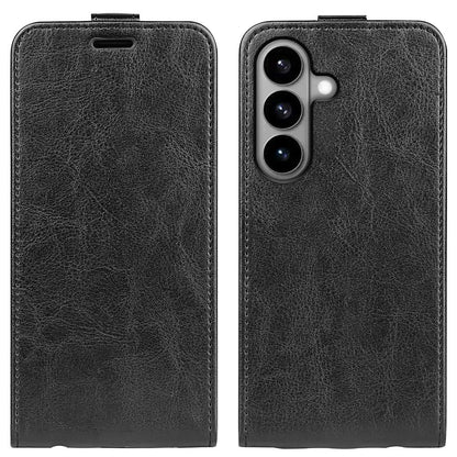 Samsung Galaxy S26 5G Texture Vertical Flip Leather Wallet Case with Card Slot, PU TPU Shockproof Protective Cover, Anti-Drop Magnetic Folio Phone Case