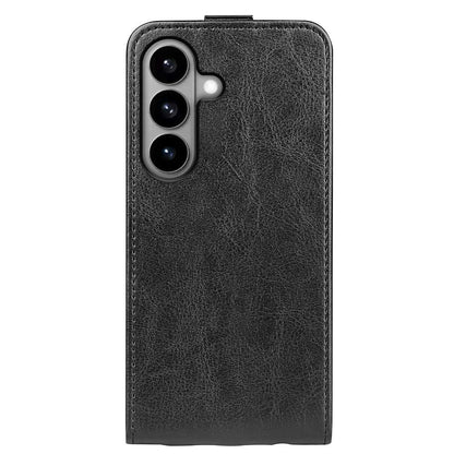 Samsung Galaxy S26 5G Texture Vertical Flip Leather Wallet Case with Card Slot, PU TPU Shockproof Protective Cover, Anti-Drop Magnetic Folio Phone Case