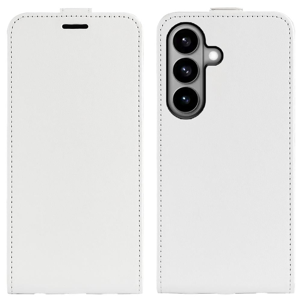 Samsung Galaxy S26 5G Texture Vertical Flip Leather Wallet Case with Card Slot, PU TPU Shockproof Protective Cover, Anti-Drop Magnetic Folio Phone Case