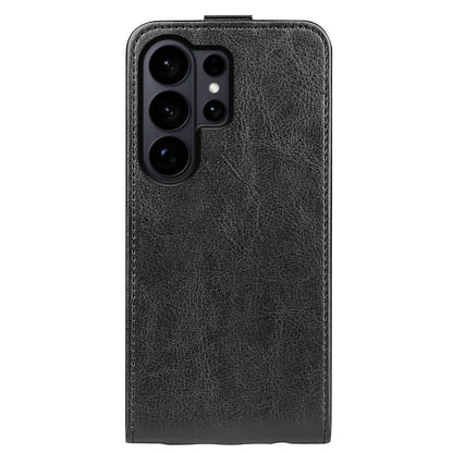 Samsung Galaxy S26 Ultra 5G Texture Vertical Flip Leather Wallet Case with Card Slot, PU TPU Shockproof Protective Cover, Anti-Drop Magnetic Folio Phone Case