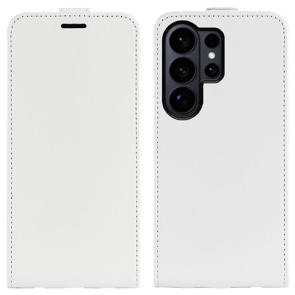 Samsung Galaxy S26 Ultra 5G Texture Vertical Flip Leather Wallet Case with Card Slot, PU TPU Shockproof Protective Cover, Anti-Drop Magnetic Folio Phone Case