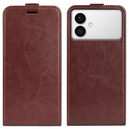 Samsung Galaxy S26 Edge 5G Texture Vertical Flip Leather Wallet Case with Card Slot, PU TPU Shockproof Protective Cover, Anti-Drop Magnetic Folio Phone Case
