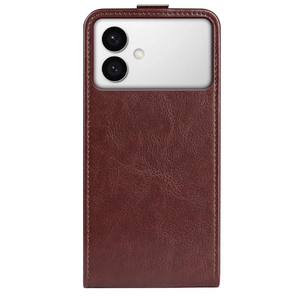 Samsung Galaxy S26 Edge 5G Texture Vertical Flip Leather Wallet Case with Card Slot, PU TPU Shockproof Protective Cover, Anti-Drop Magnetic Folio Phone Case