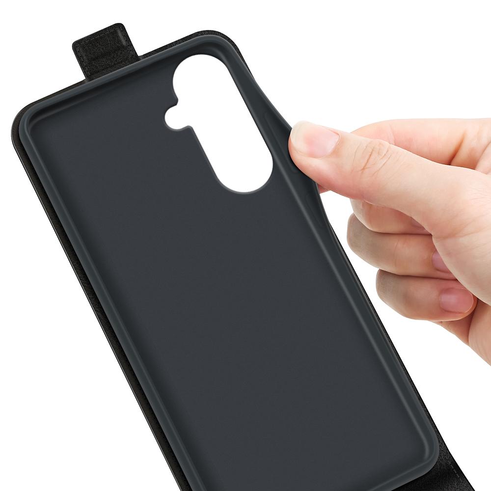 Samsung Galaxy S26+ 5G Texture Vertical Flip Leather Wallet Case with Card Slot, PU TPU Shockproof Protective Cover, Anti-Drop Magnetic Folio Phone Case