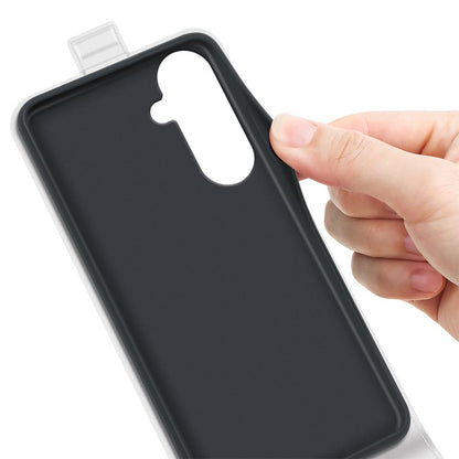 Samsung Galaxy S26+ 5G Texture Vertical Flip Leather Wallet Case with Card Slot, PU TPU Shockproof Protective Cover, Anti-Drop Magnetic Folio Phone Case
