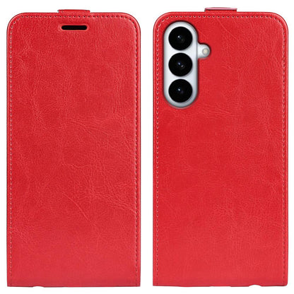 Samsung Galaxy S26+ 5G Texture Vertical Flip Leather Wallet Case with Card Slot, PU TPU Shockproof Protective Cover, Anti-Drop Magnetic Folio Phone Case