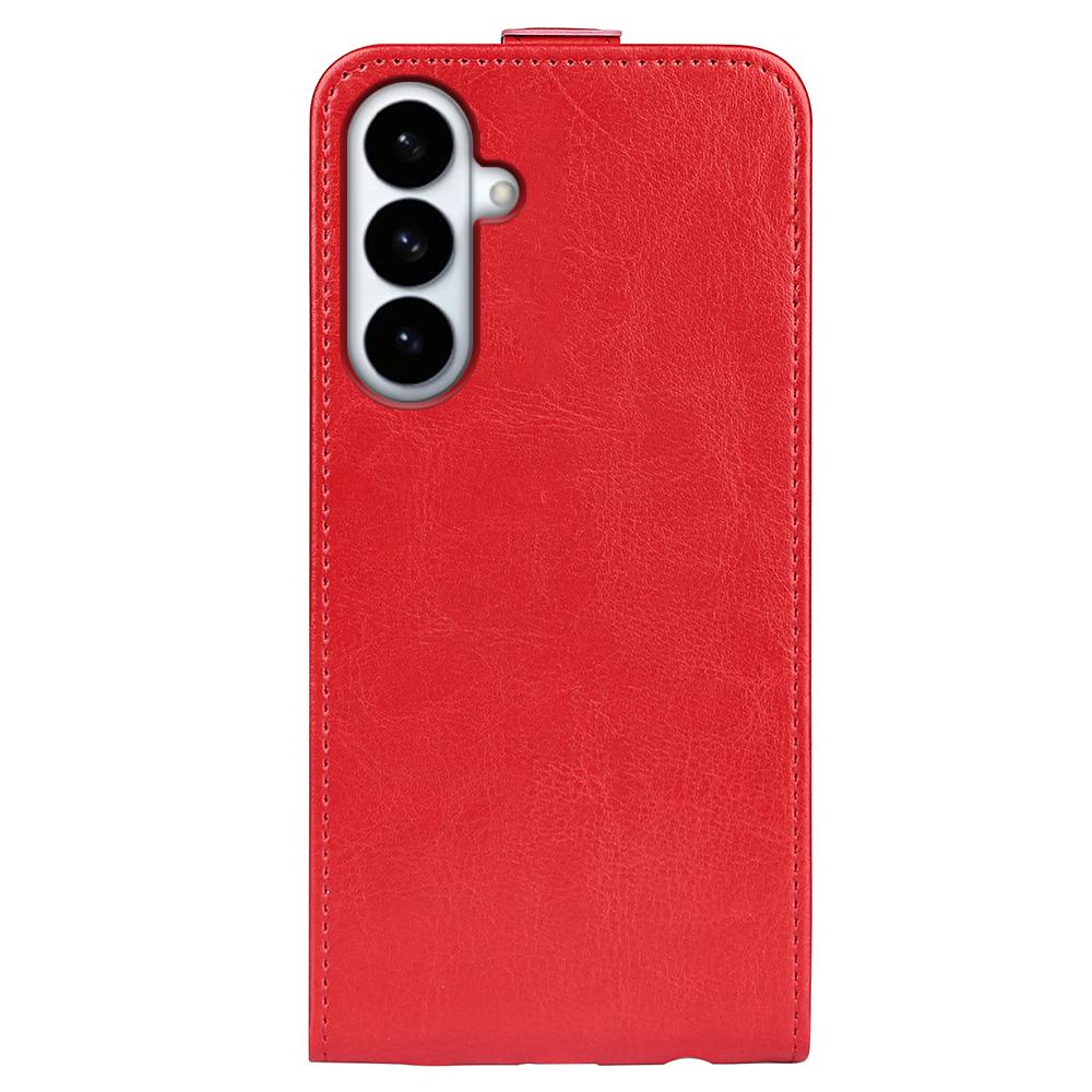 Samsung Galaxy S26+ 5G Texture Vertical Flip Leather Wallet Case with Card Slot, PU TPU Shockproof Protective Cover, Anti-Drop Magnetic Folio Phone Case