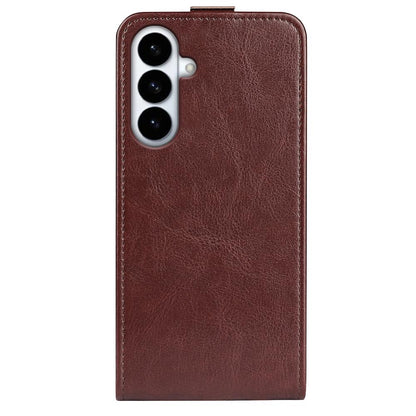 Samsung Galaxy S26+ 5G Texture Vertical Flip Leather Wallet Case with Card Slot, PU TPU Shockproof Protective Cover, Anti-Drop Magnetic Folio Phone Case