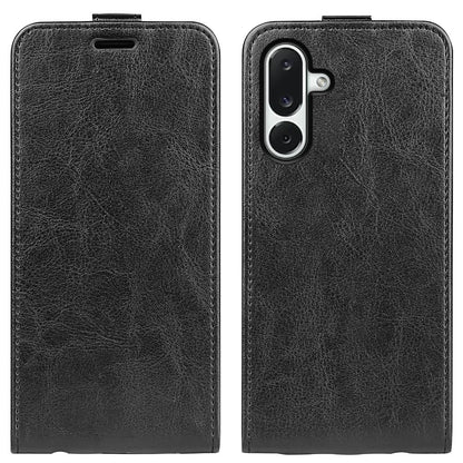 Samsung Galaxy M36 5G Texture Vertical Flip Leather Wallet Case with Card Slot, PU TPU Shockproof Protective Cover, Anti-Drop Magnetic Folio Phone Case