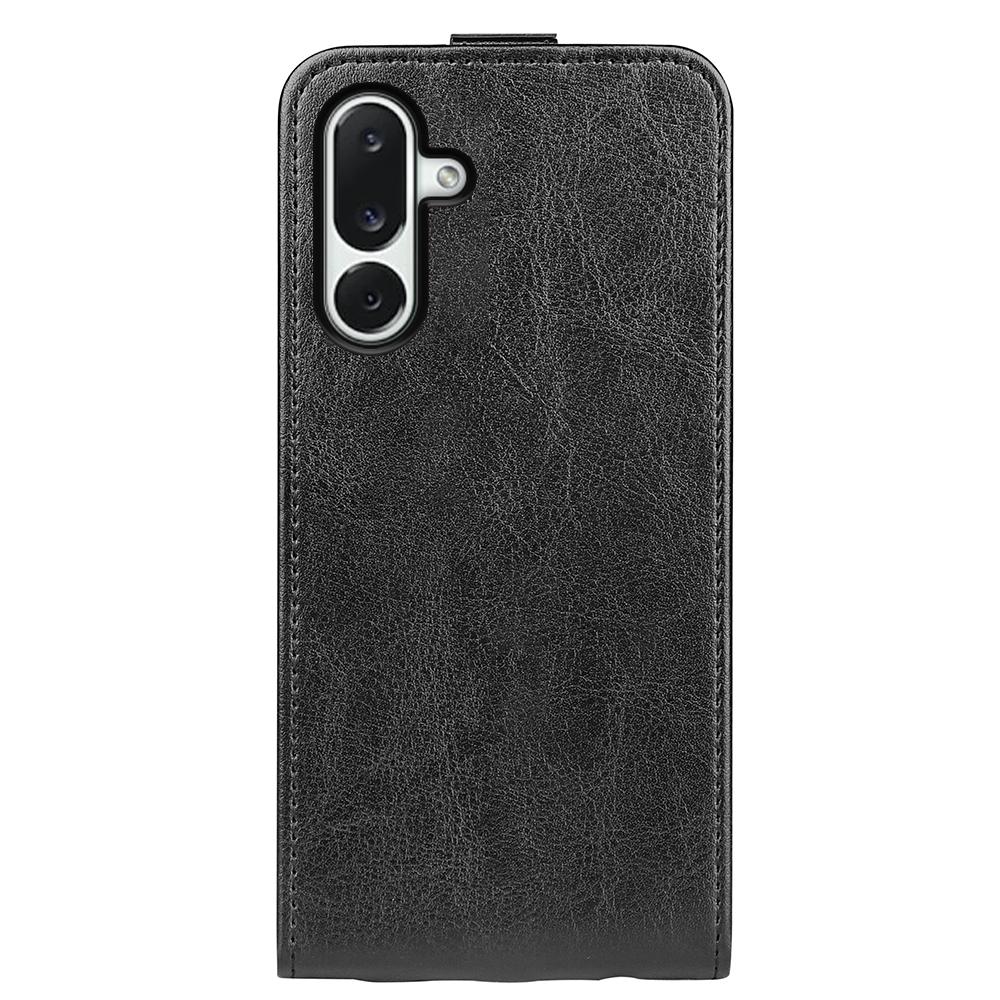 Samsung Galaxy M36 5G Texture Vertical Flip Leather Wallet Case with Card Slot, PU TPU Shockproof Protective Cover, Anti-Drop Magnetic Folio Phone Case