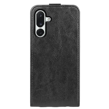 Samsung Galaxy M36 5G Texture Vertical Flip Leather Wallet Case with Card Slot, PU TPU Shockproof Protective Cover, Anti-Drop Magnetic Folio Phone Case