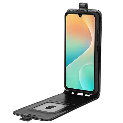 Samsung Galaxy F36 5G Texture Vertical Flip Leather Wallet Case with Card Slot, PU TPU Shockproof Protective Cover, Anti-Drop Magnetic Folio Phone Case